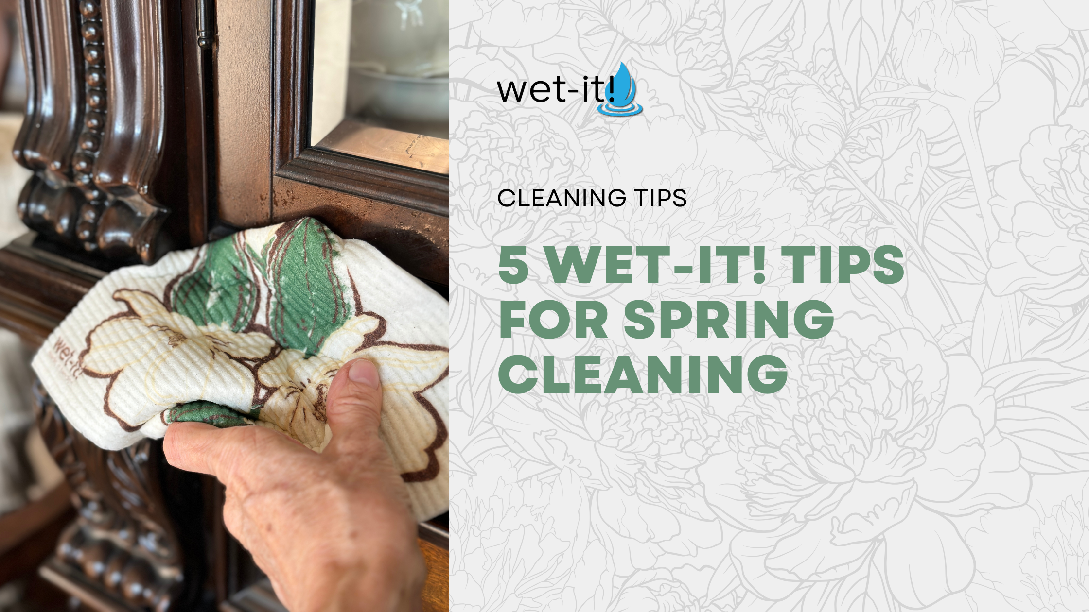 Wet-it! Cloth dusting a picture