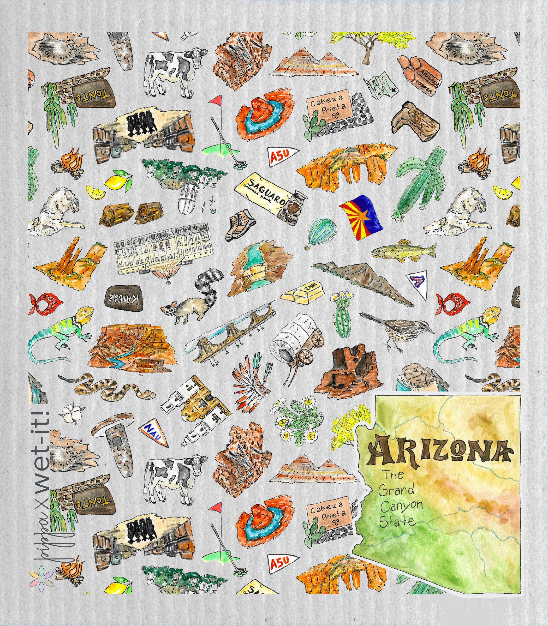 Pippa Arizona Wet-it Swedish Dishcloth