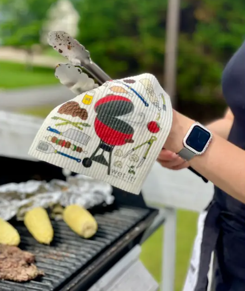 Swedish Cloth with BBQ Time Design