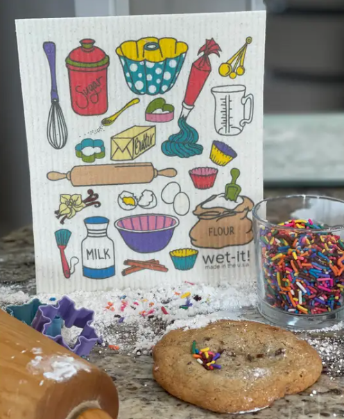 Swedish Cloth with baking time confetti Design