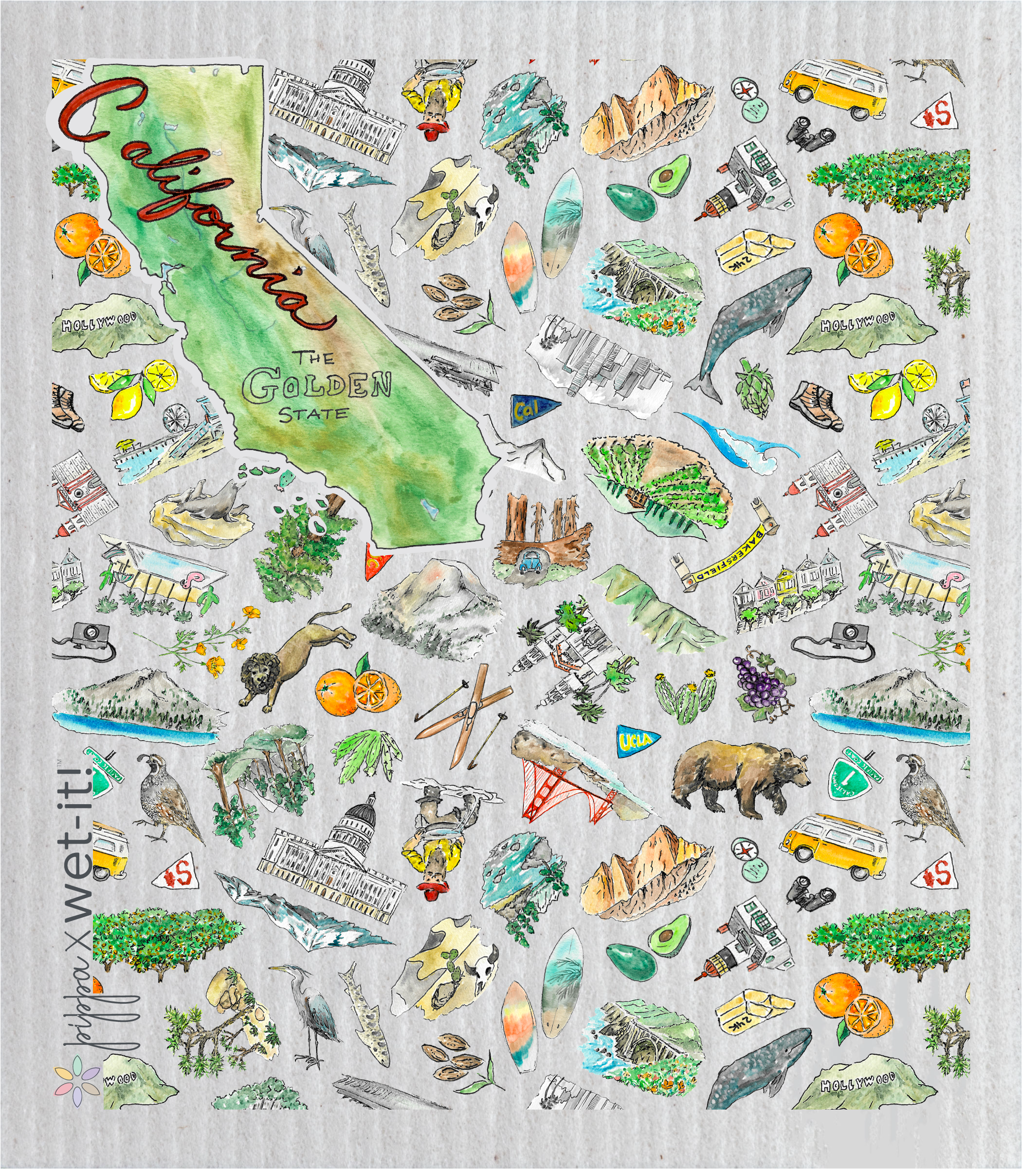 Pippa California Wet-it Swedish Dishcloth