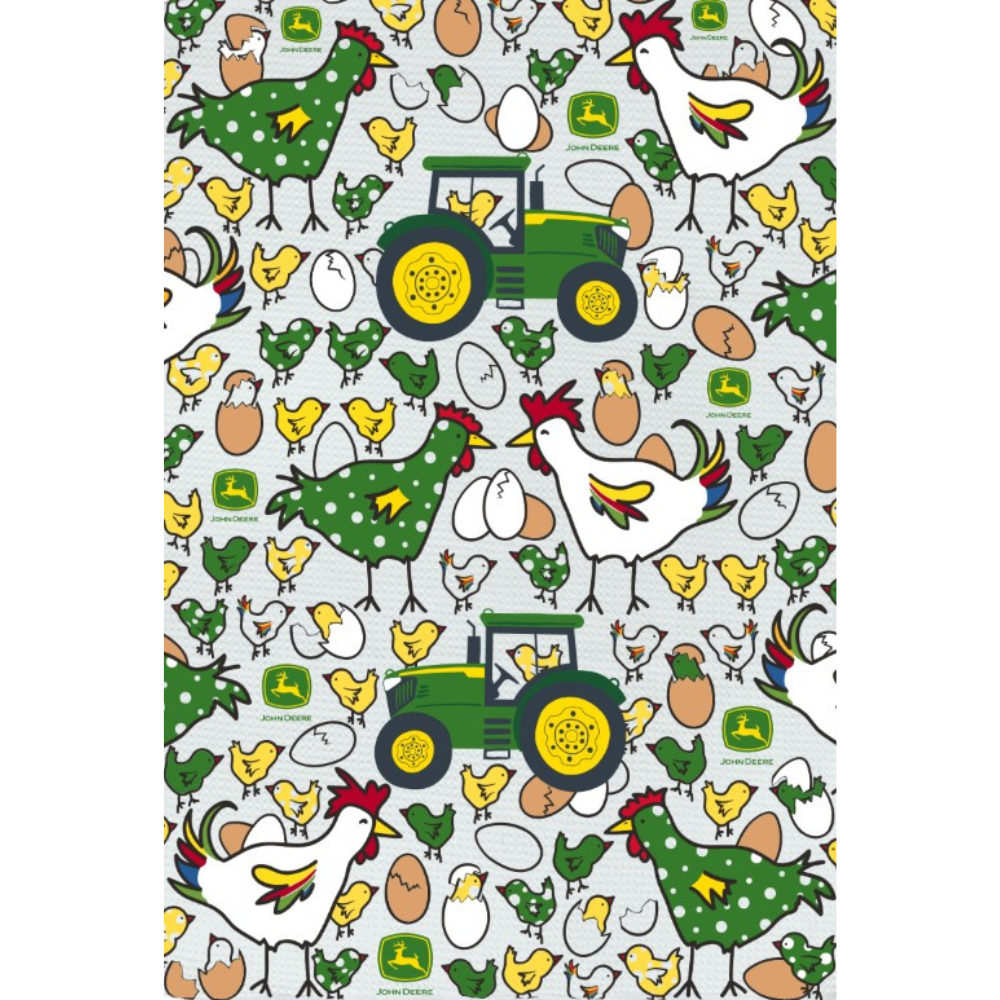 John Deere chicken coop towel