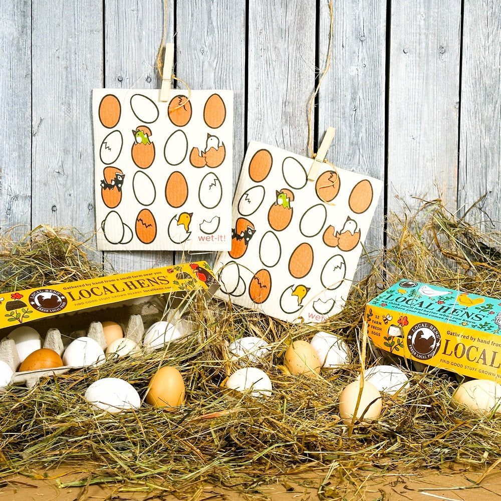 Chicken Coop Tea Towel/Wet-it Bundle (4-Pack)