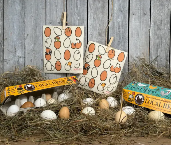 Swedish Cloth with Eggs and Hatchlings design