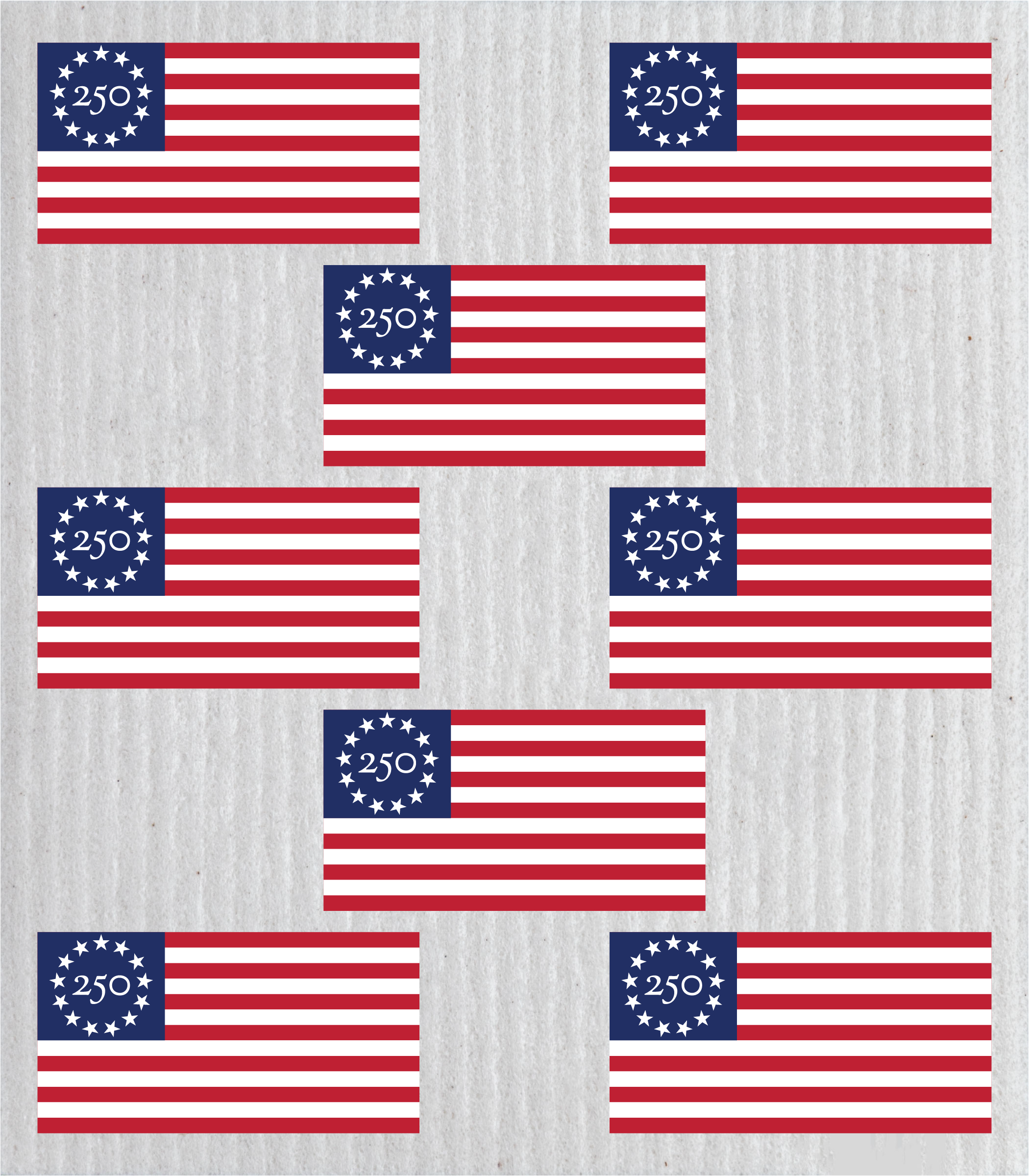 F250 Betsy Ross Freedom 250™ Wet-it Swedish Dishcloth