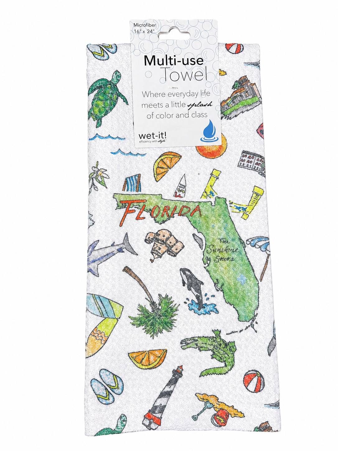 Pippa Florida tea towel