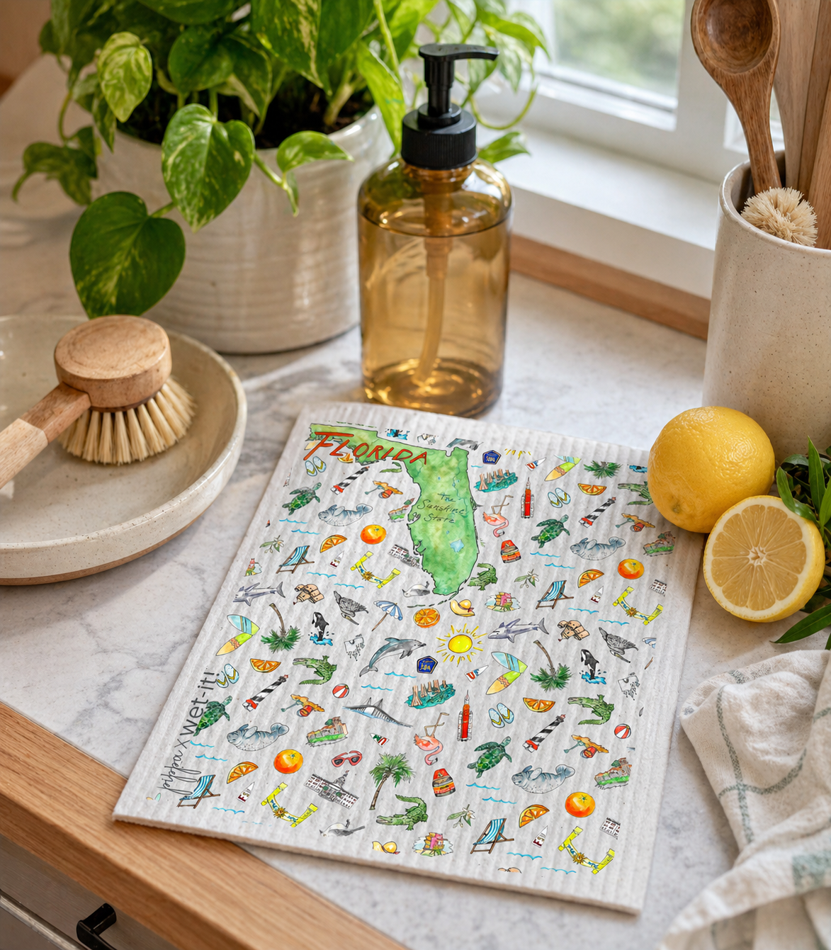 Pippa Florida Wet-it Swedish Dishcloth