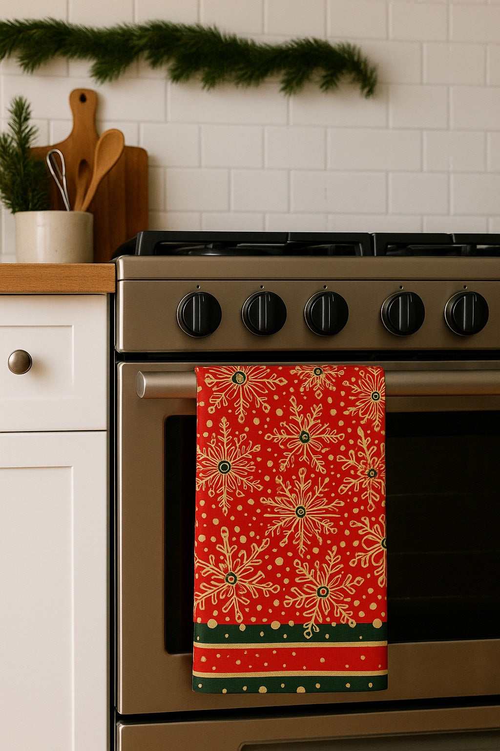 Gilded Flakes Tea Towel