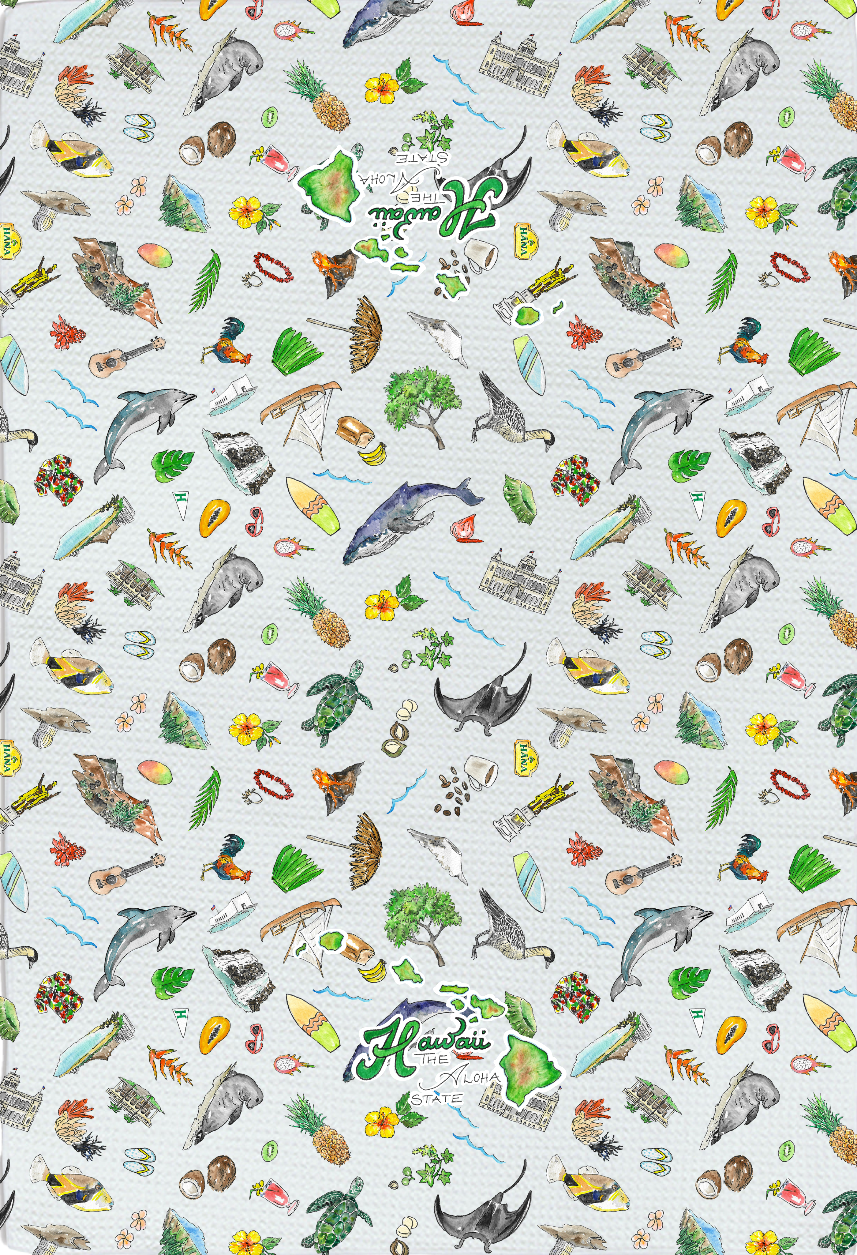 Pippa Hawaii tea towel