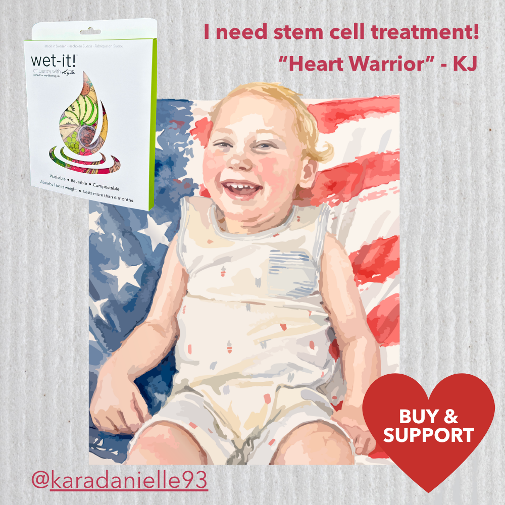 Help KJ "Heart Warrior" Get Stem Cell Bundle (5-Pack)