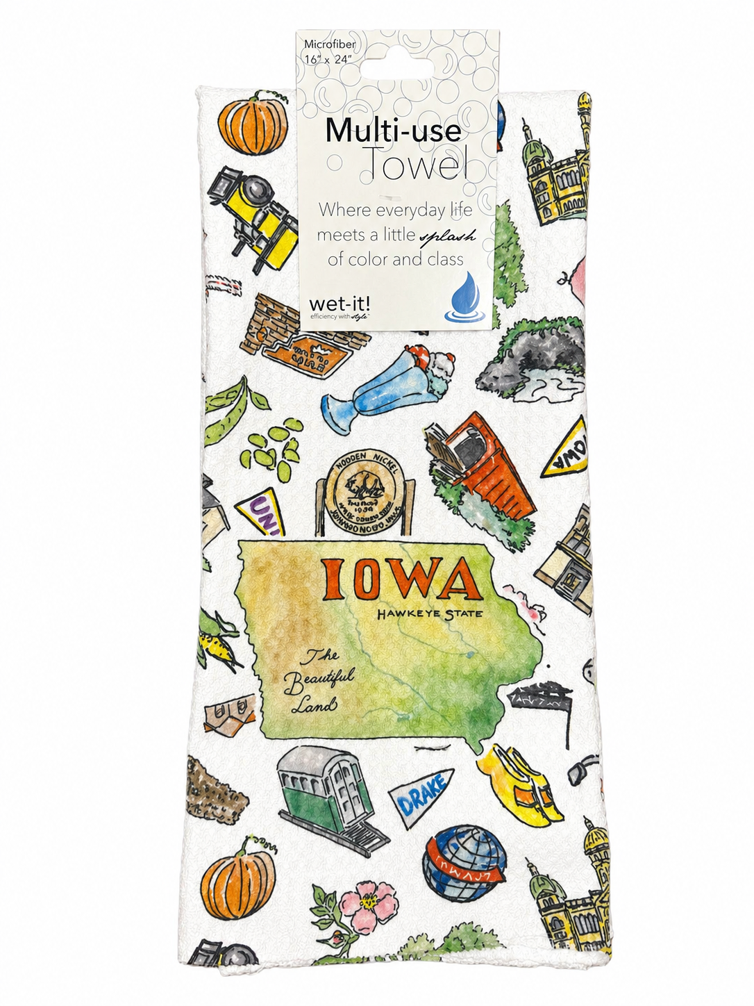 Pippa Iowa tea towel