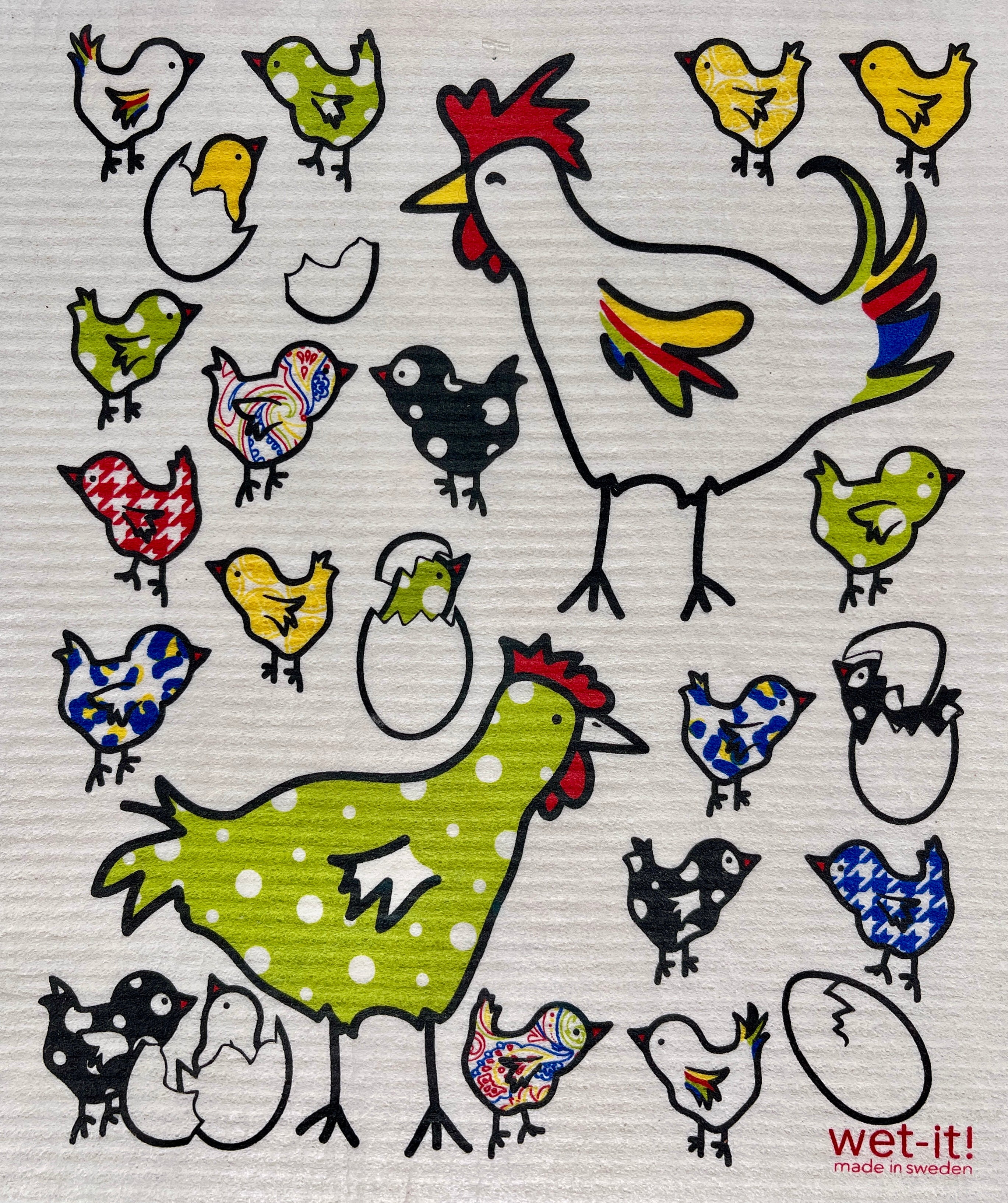 Big sponge cloth with chicken coop design