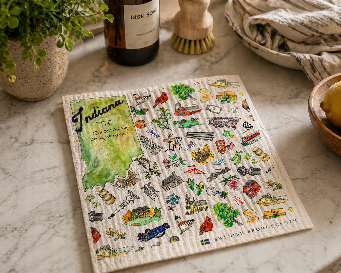 Pippa Indiana Wet-it Swedish Dishcloth