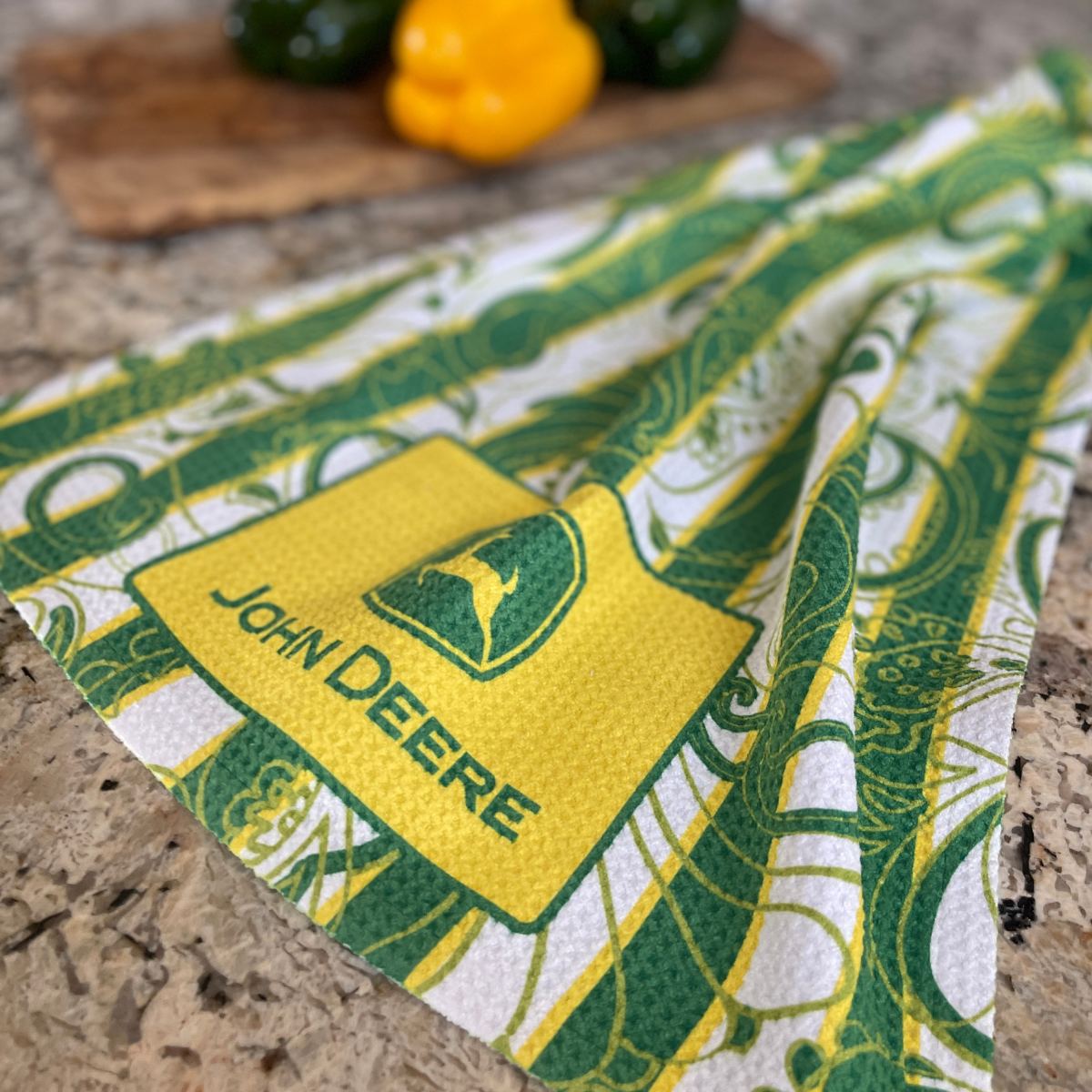 John Deere Paisley Stripe Towel