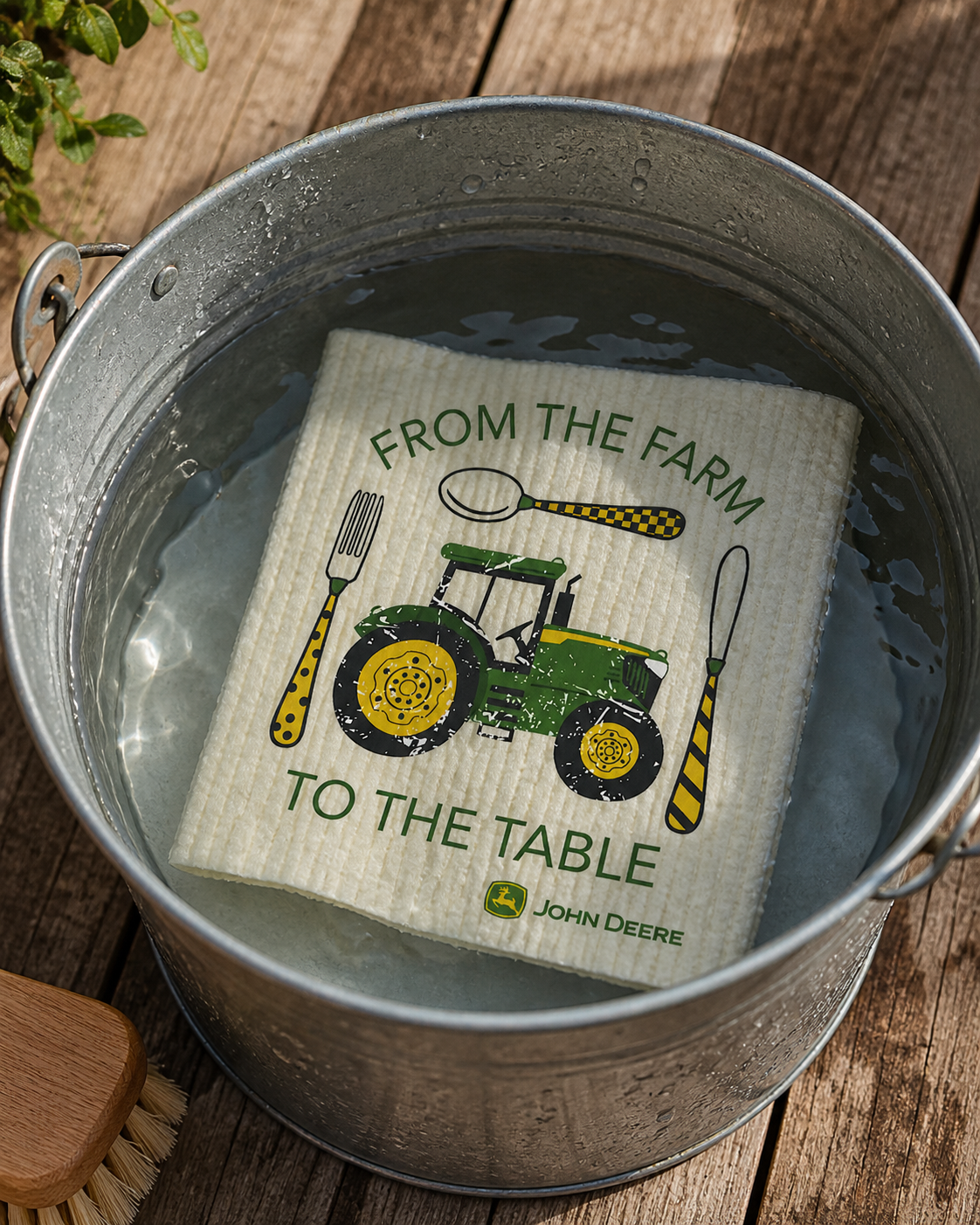 John Deere Farm to Table Swedish Dishcloth