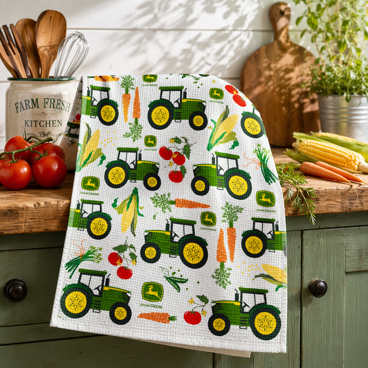 John Deere produce towel