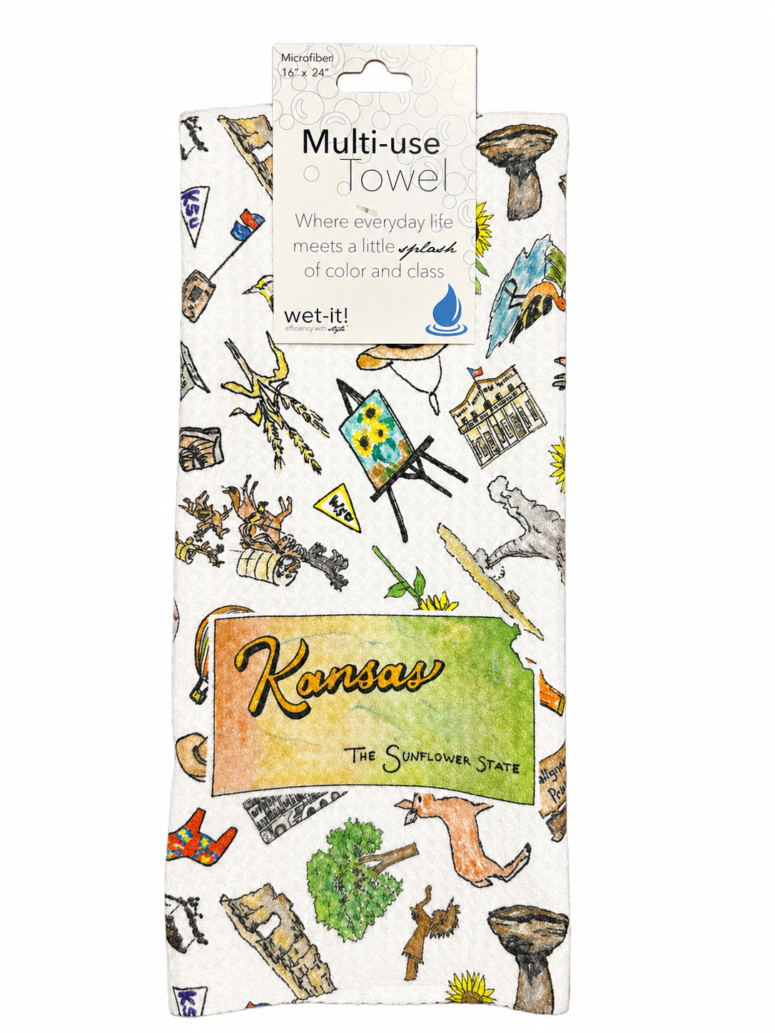 Pippa Kansas tea towel
