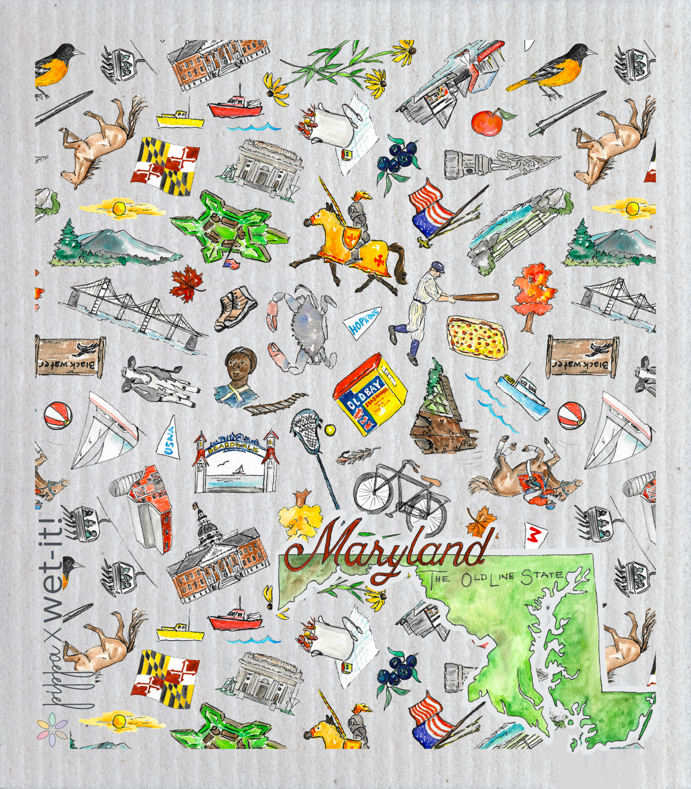 Pippa Maryland Wet-it Swedish Dishcloth