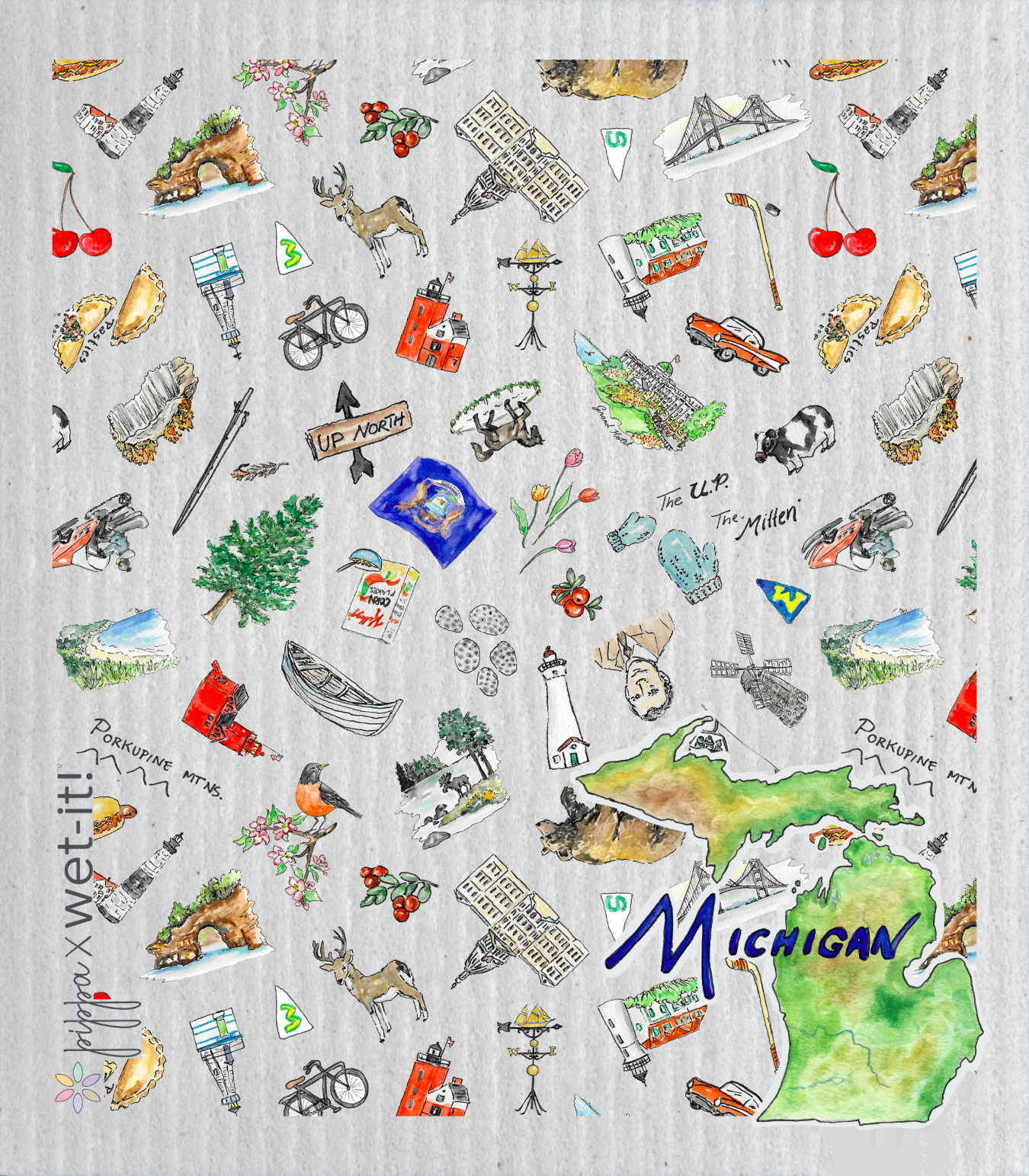 Pippa Michigan Wet-it Swedish Dishcloth
