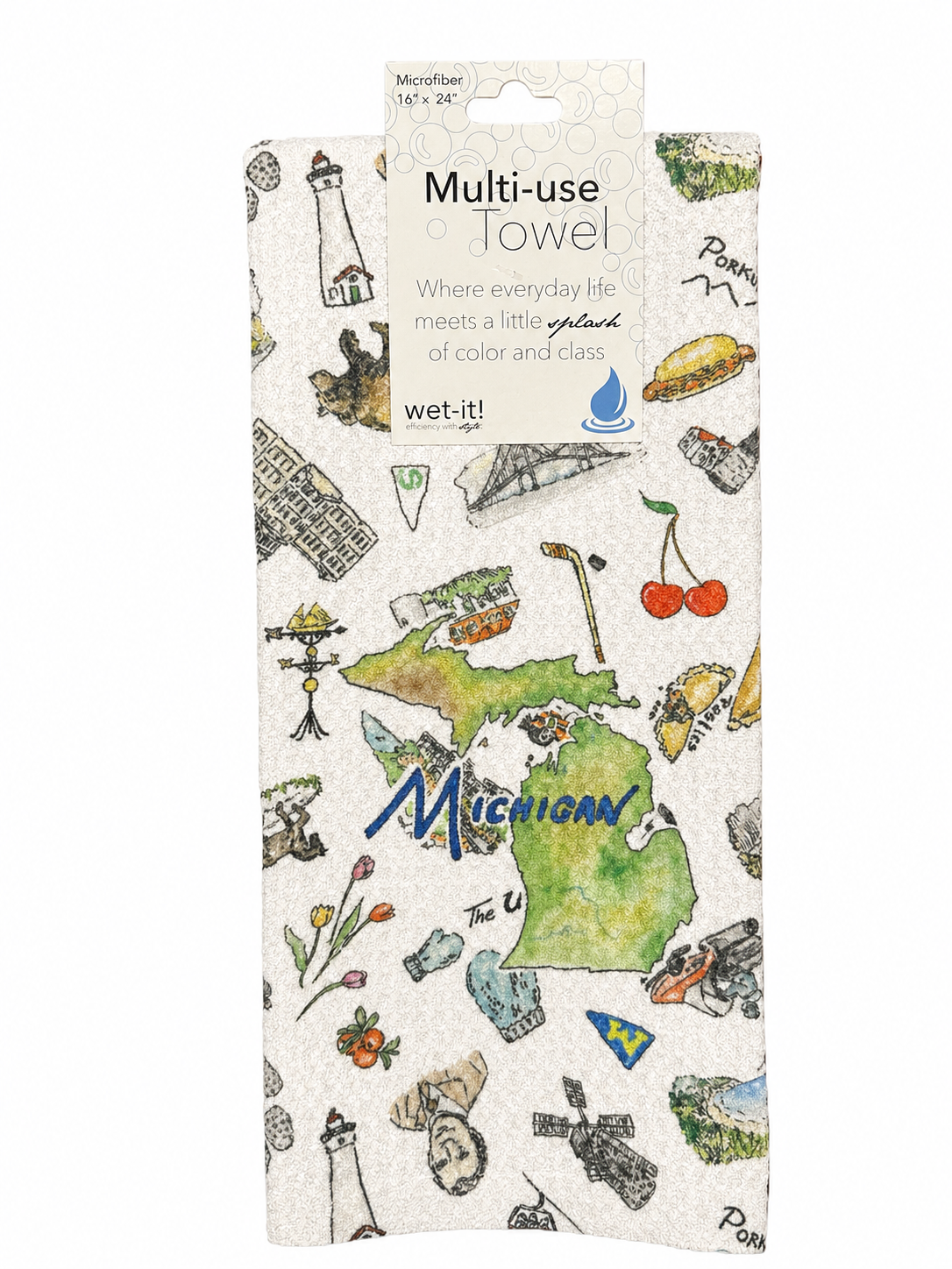 Pippa Michigan tea towel