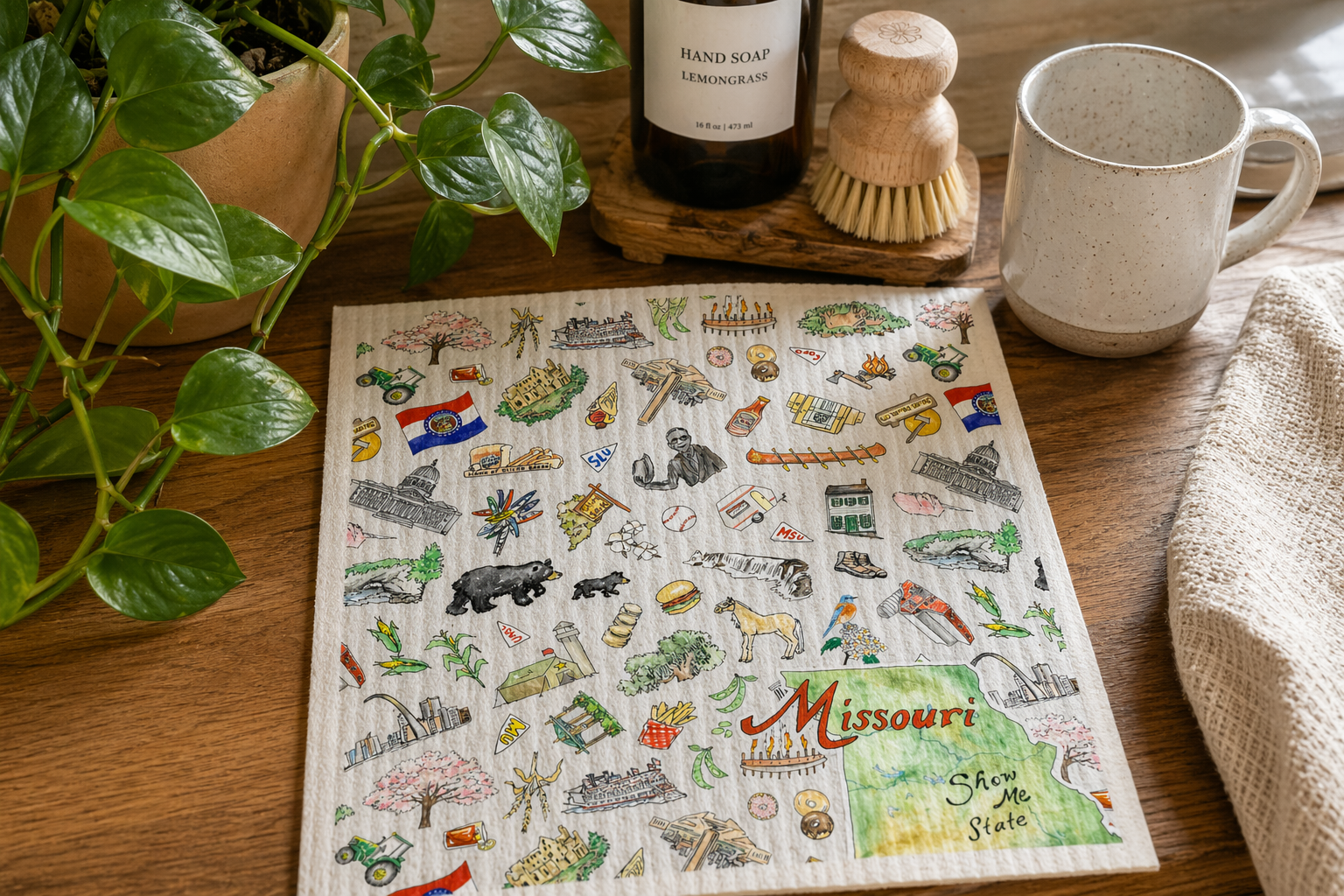Pippa Missouri Wet-it Swedish Dishcloth