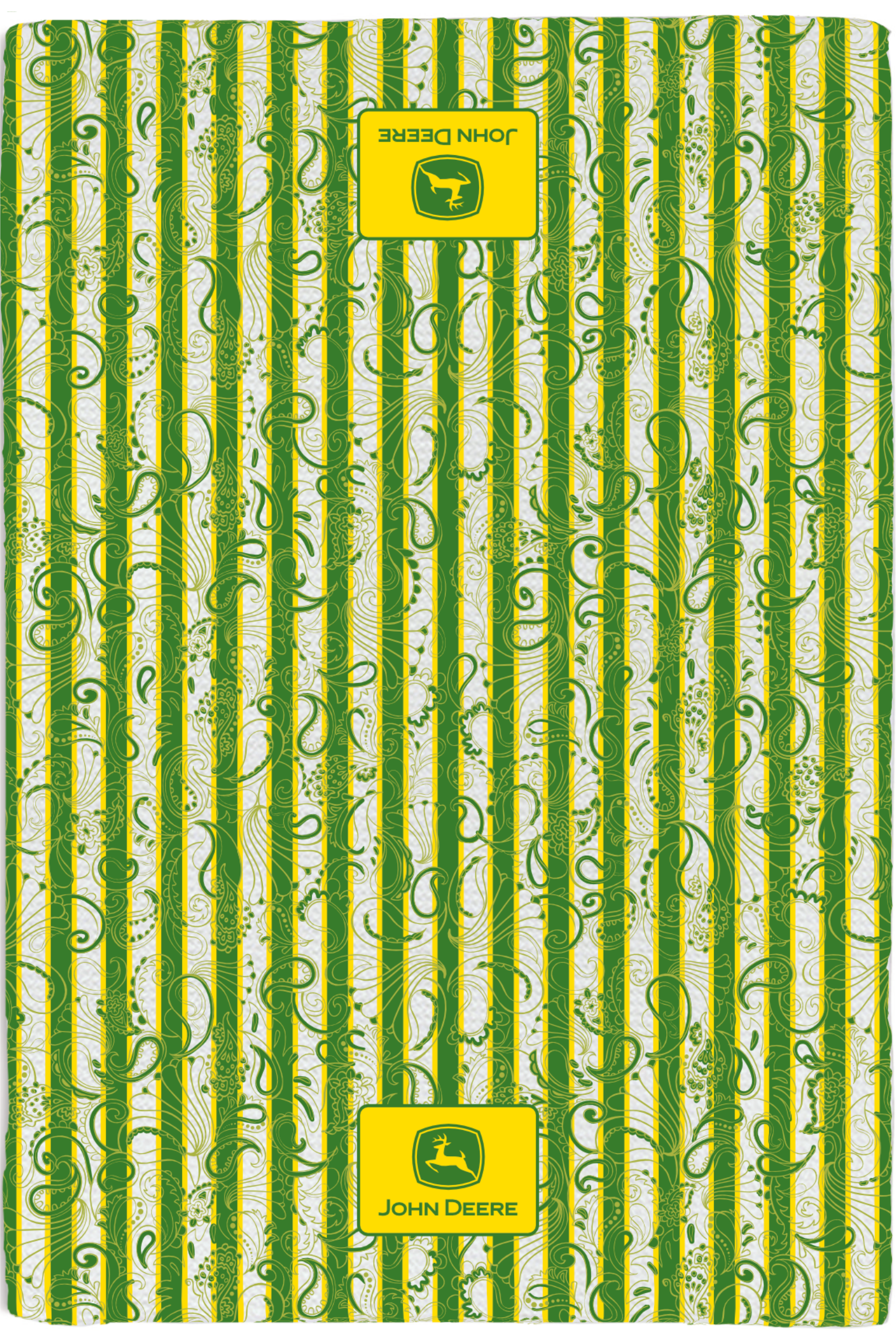 John Deere Paisley Stripe Towel