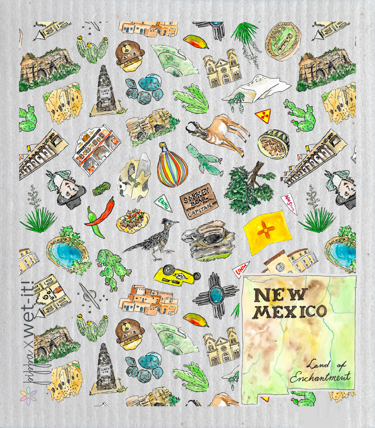 Pippa New Mexico Wet-it Swedish Dishcloth