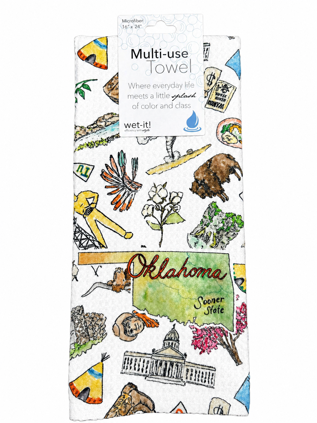 Pippa Oklahoma tea towel