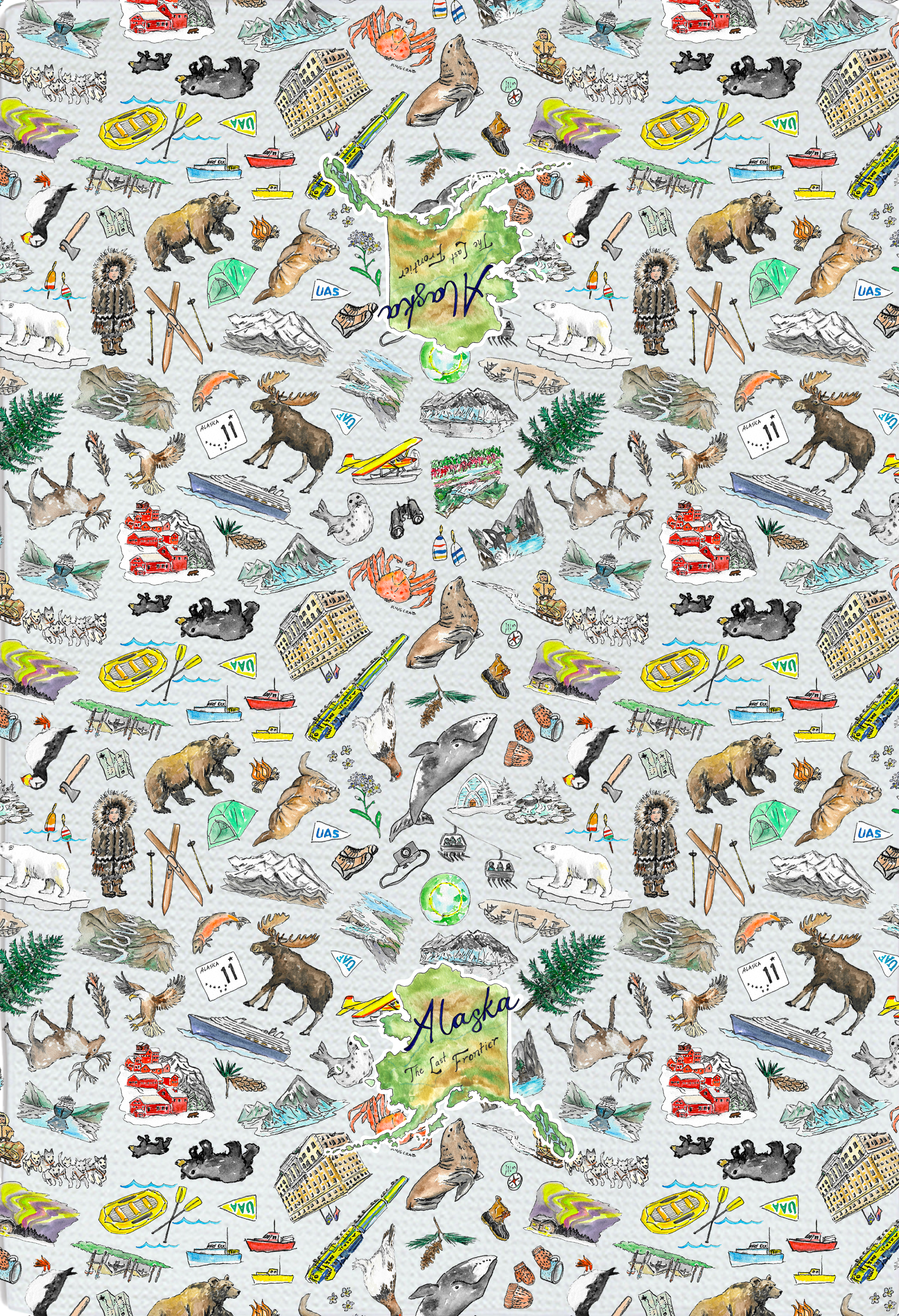 Pippa Alaska tea towel