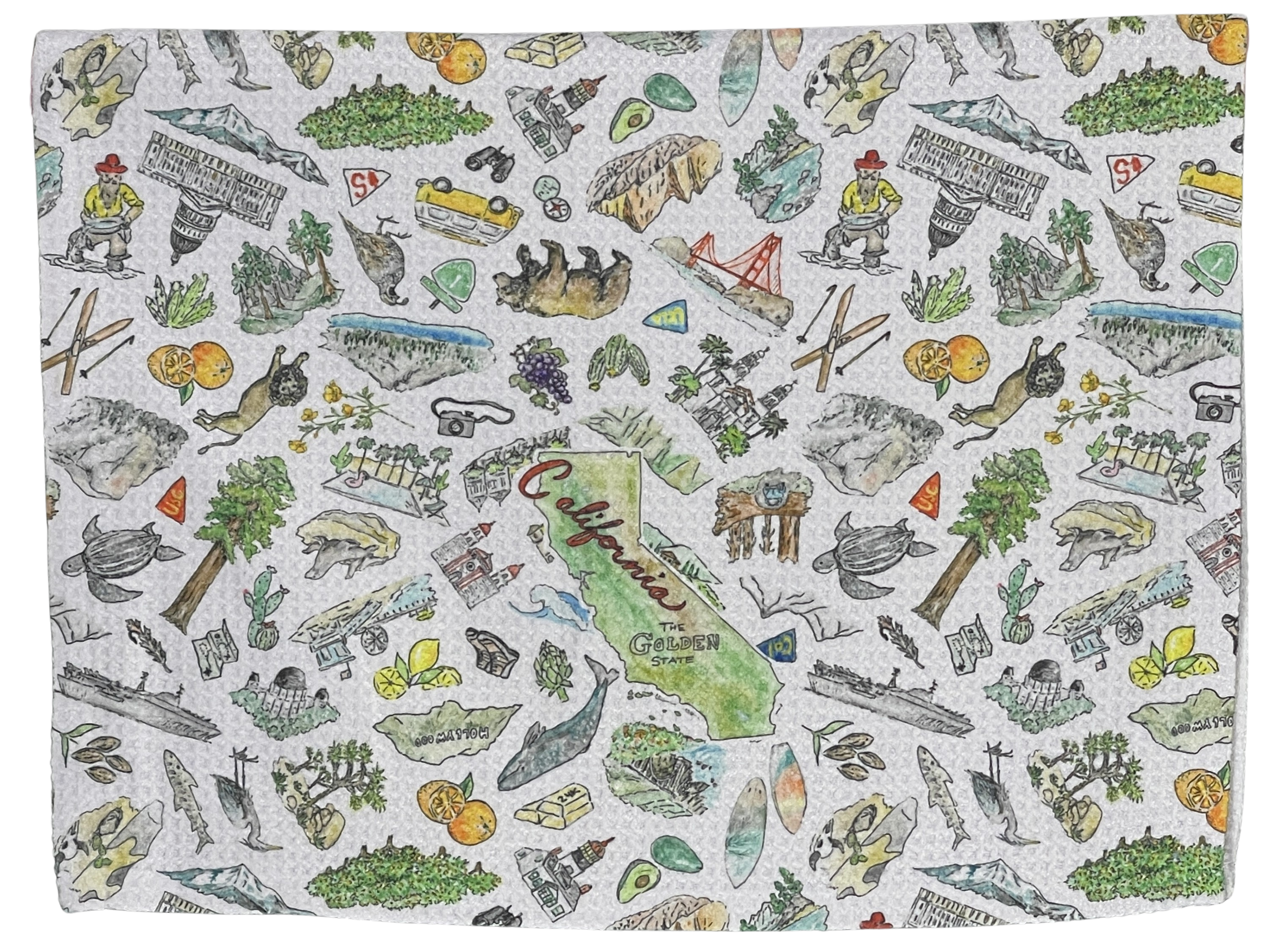 Pippa California tea towel