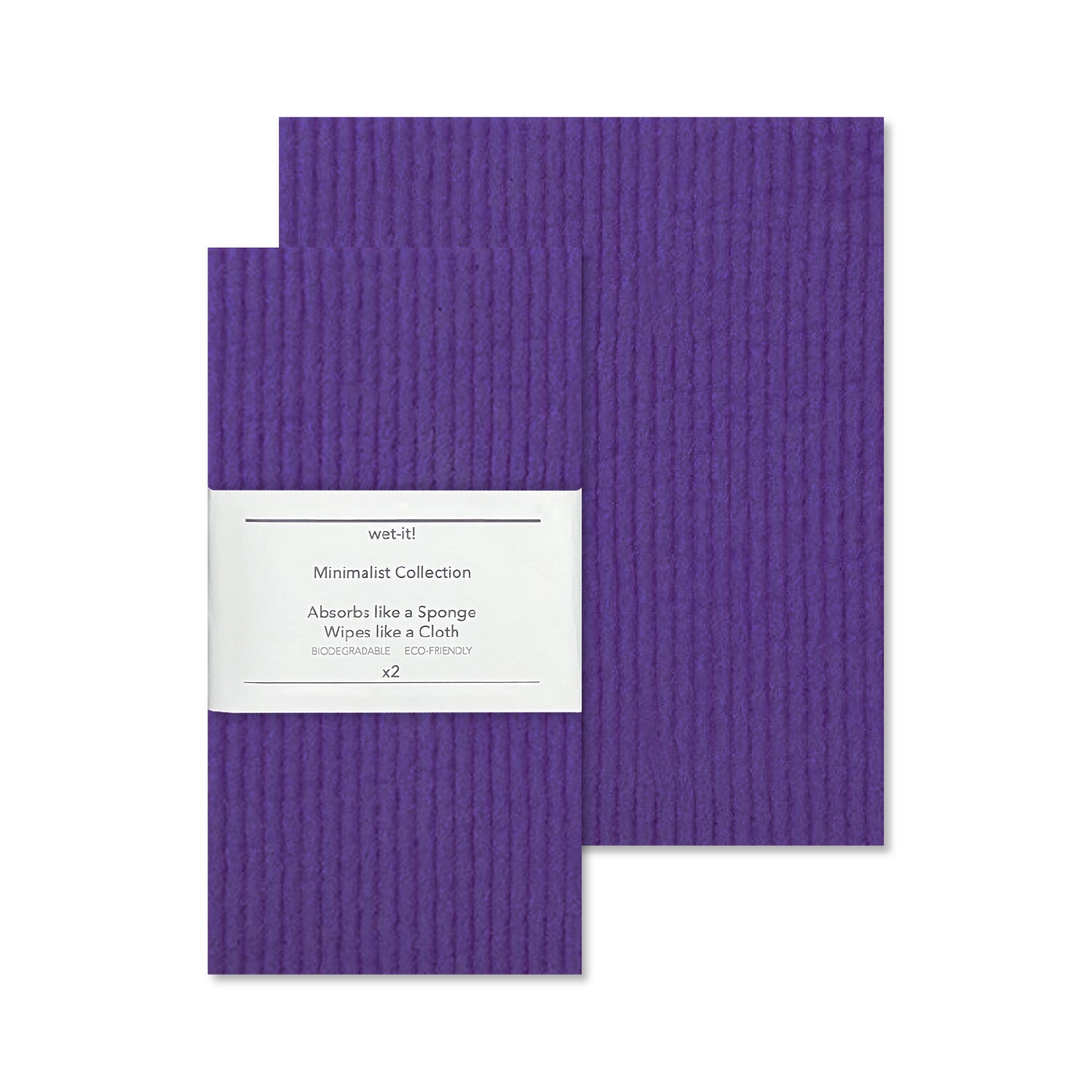 swedish dish cloth with purple pantone design