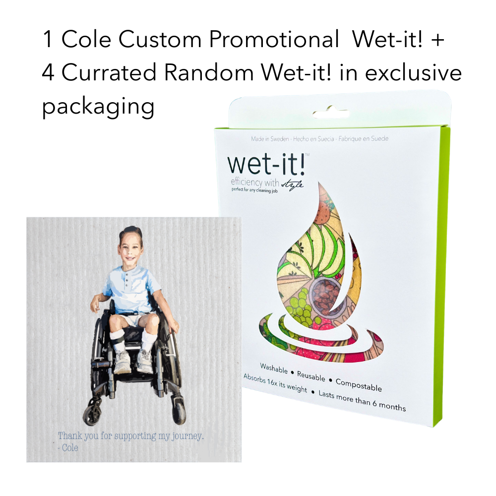Support Cole Wet-it Cleaning Cloth Bundle (5-Pack)