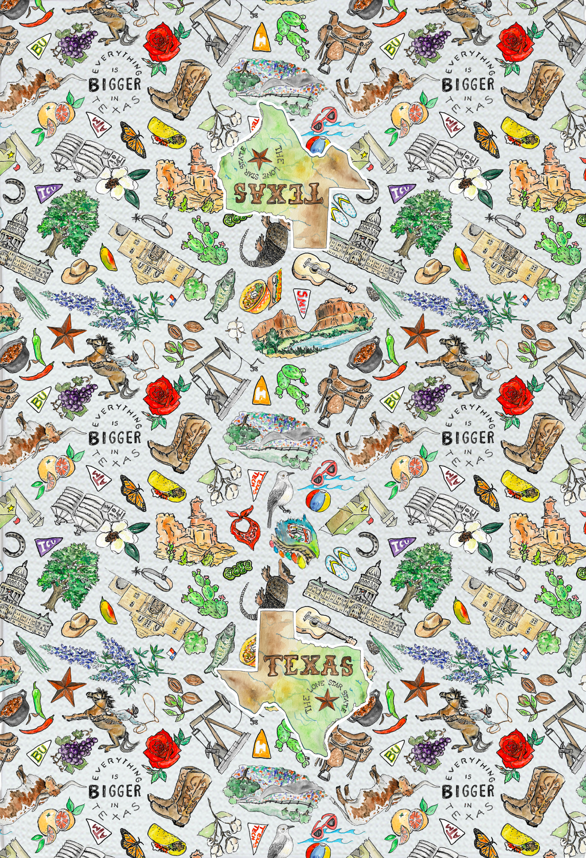 Pippa Texas tea towel