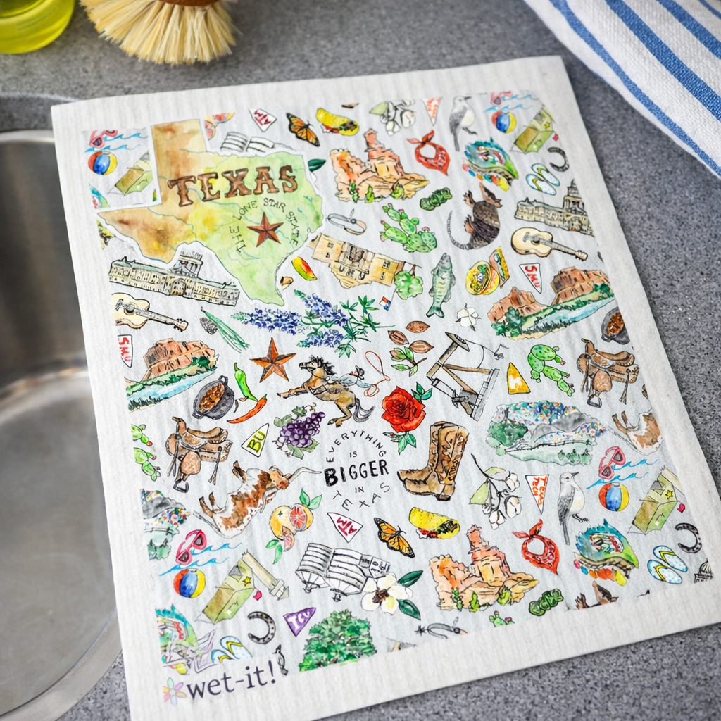 Pippa Texas Wet-it Swedish Dishcloth