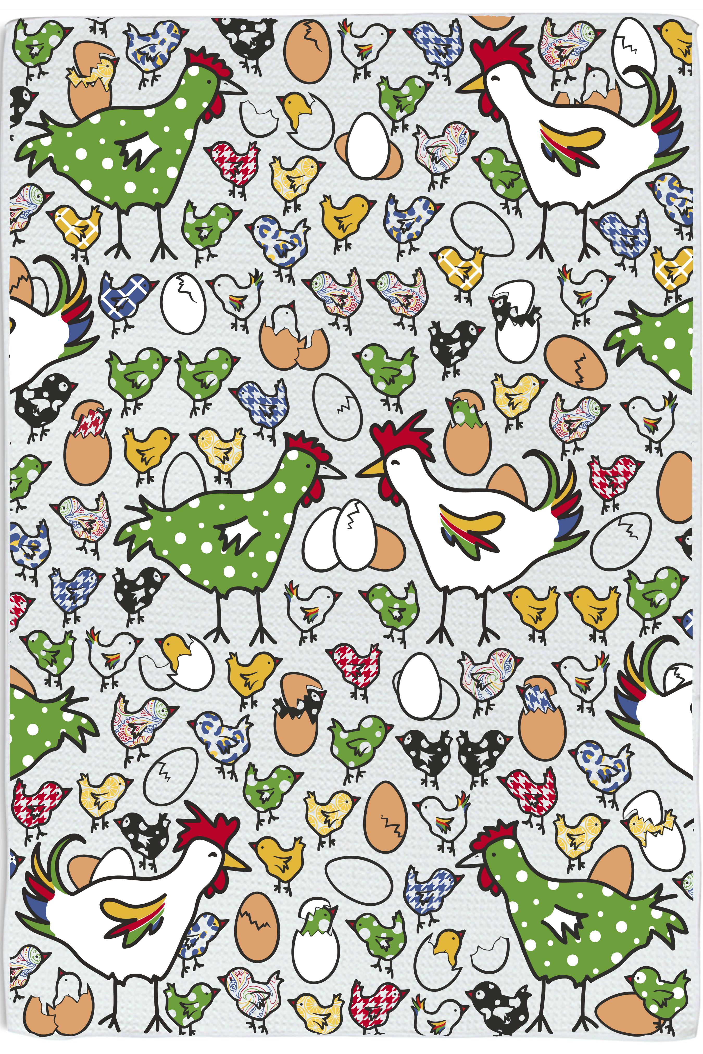 Chicken Coop Tea Towel