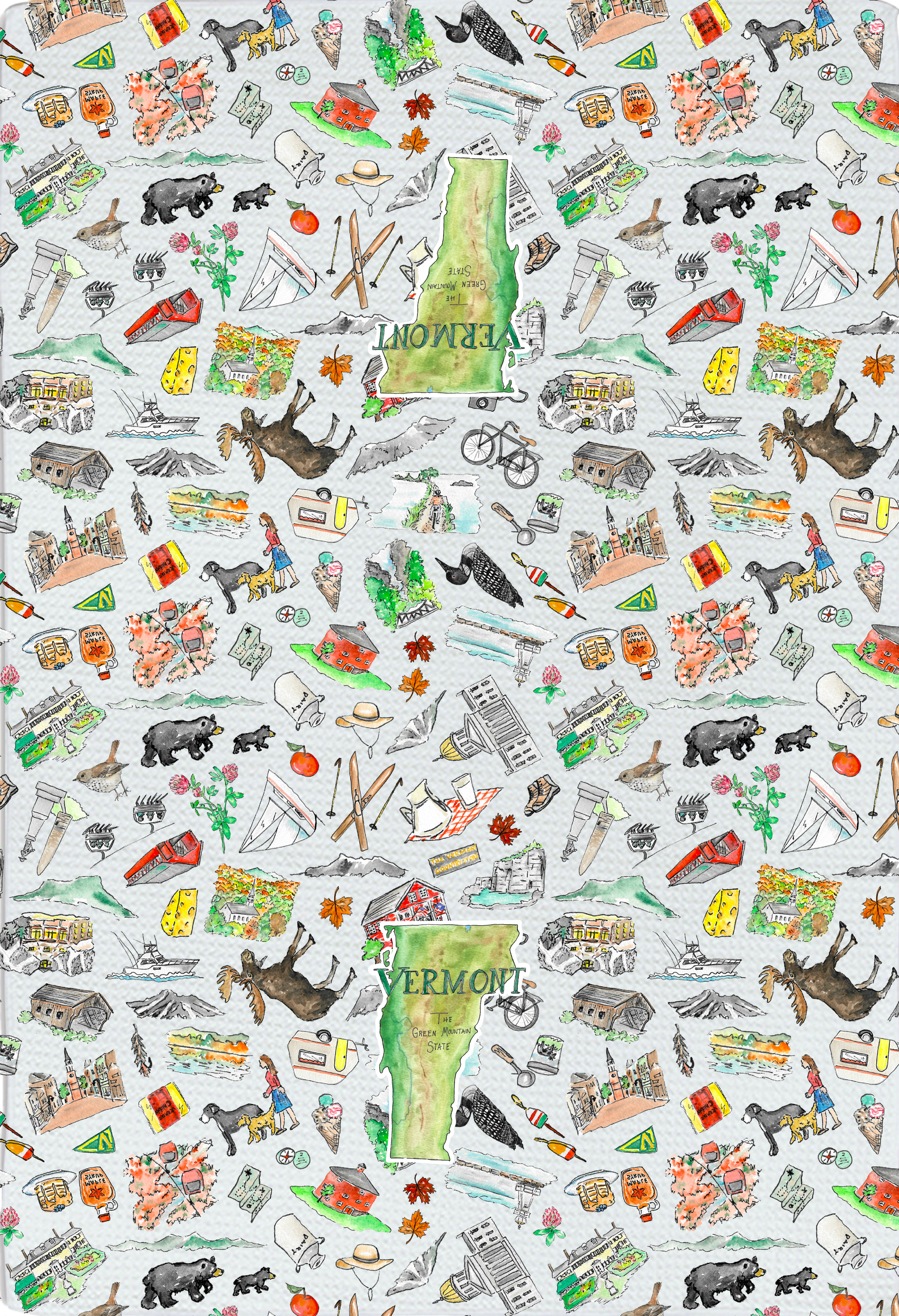 Pippa Vermont tea towel