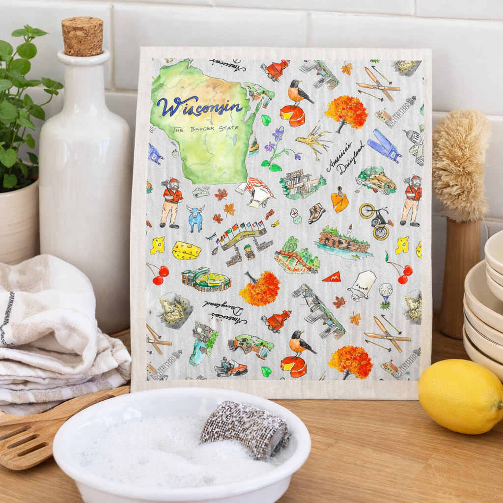 Pippa Wisconsin Swedish Dishcloth