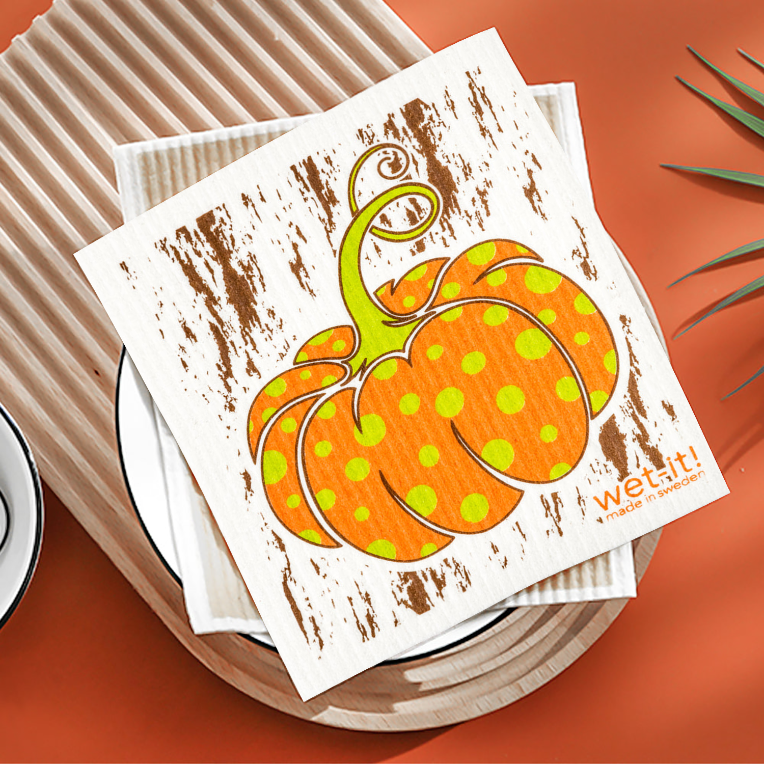 pumpkin harvest swedish sponge cloth