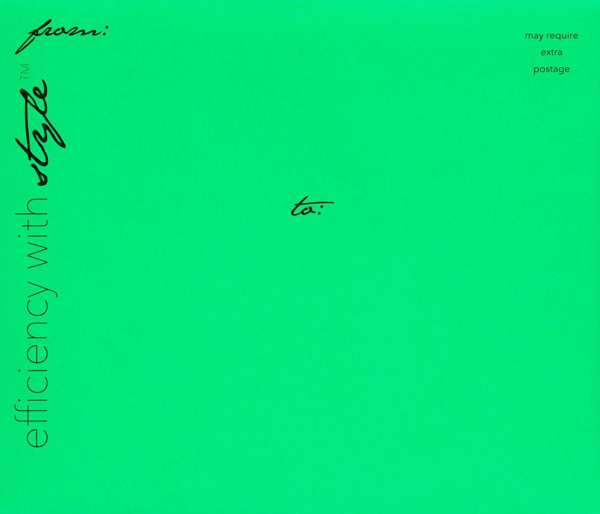 wet-it! greetings envelope green