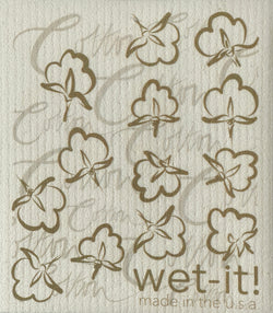 Wet-it Swedish Cloth with Cotton Design