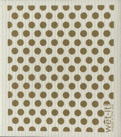 Wet-it Swedish Cloth with dots & dots taupe Design