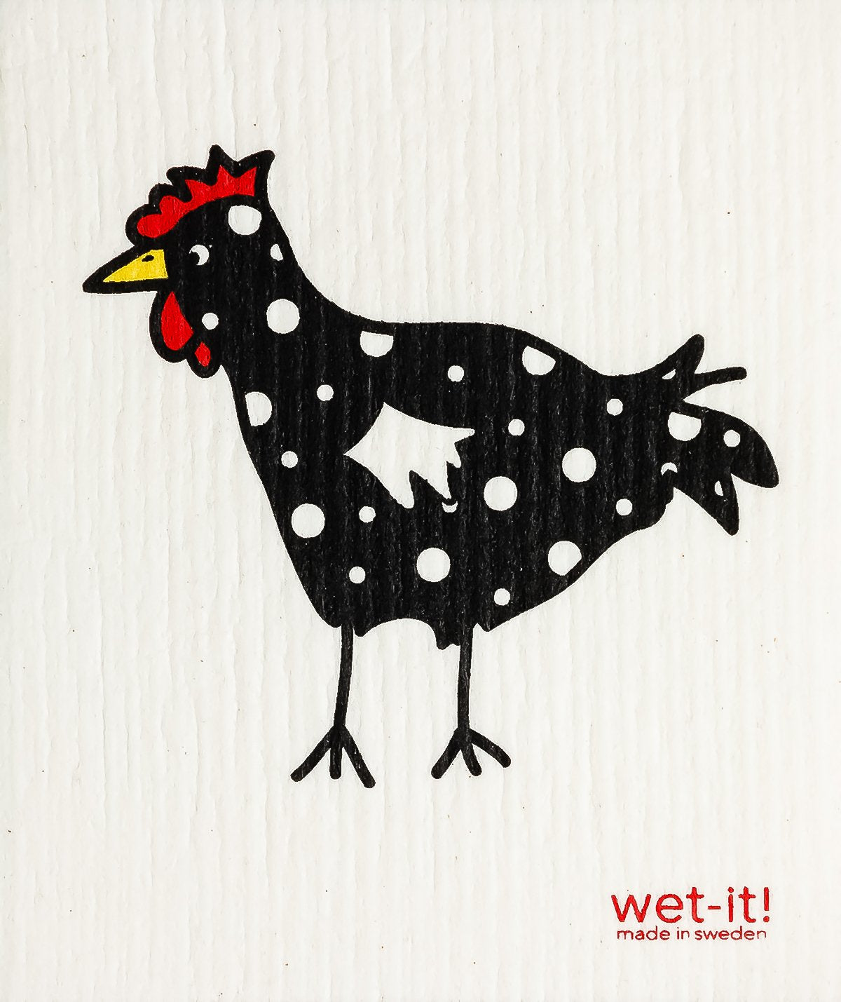 spotted black chicken
