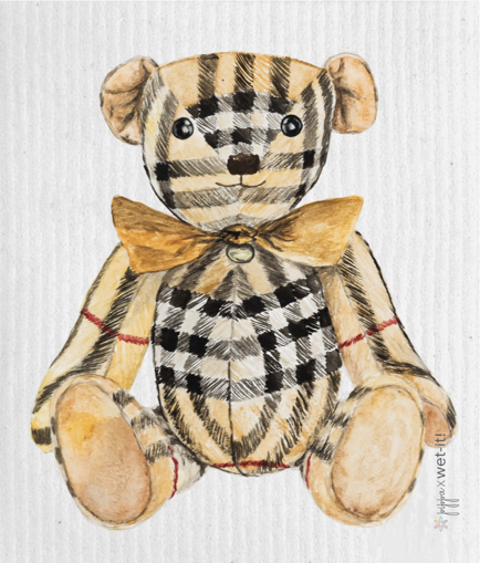 Swedish Cloth with Pippa Bearberry bow design