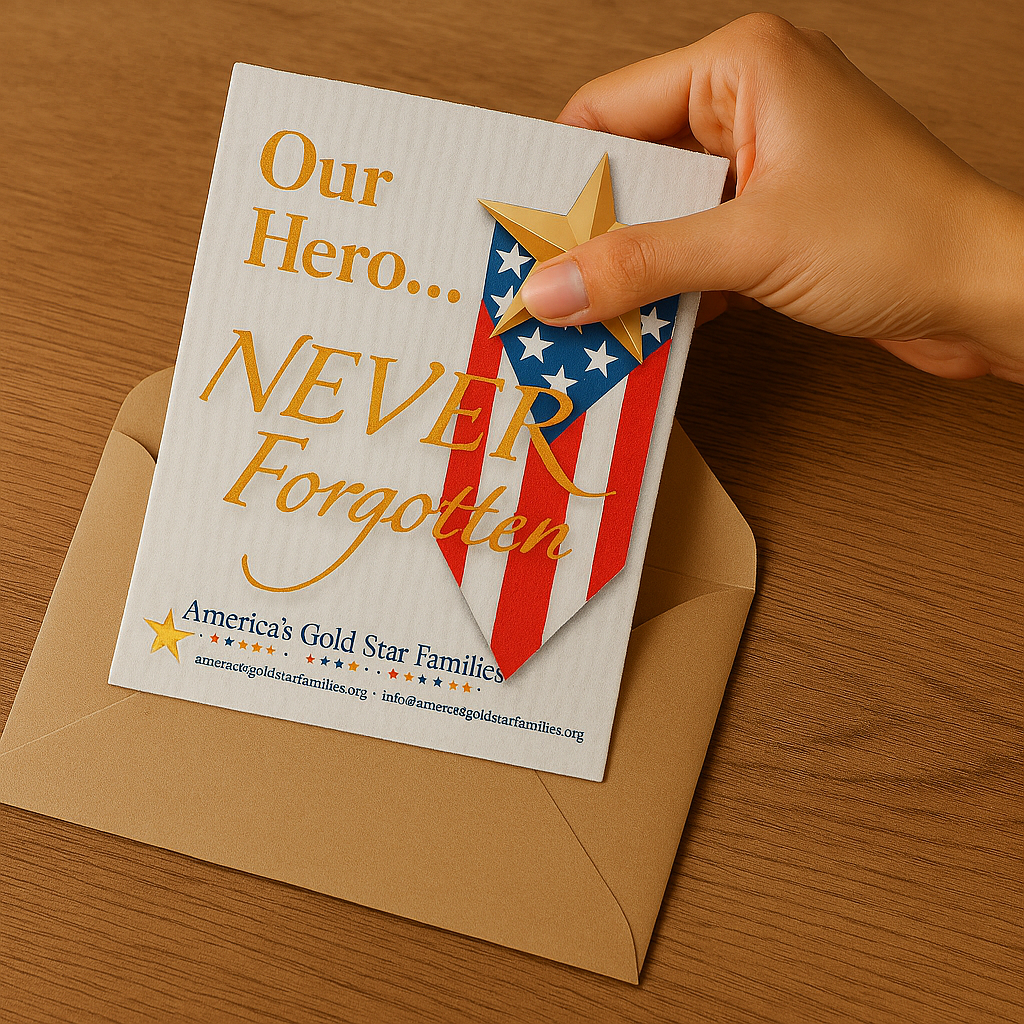 Contribute a SPECIAL MESSAGE Wet-it Cloth to a Gold Star Family