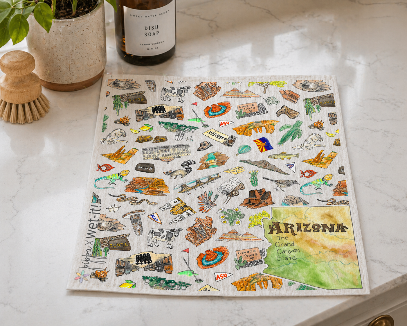 Pippa Arizona Wet-it Swedish Dishcloth