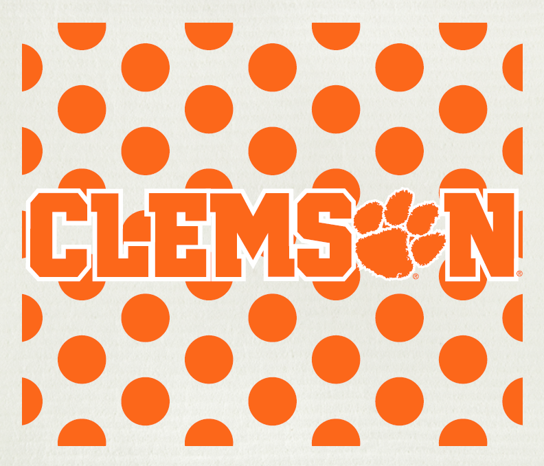 Swedish Cloth with Clemson University design #3