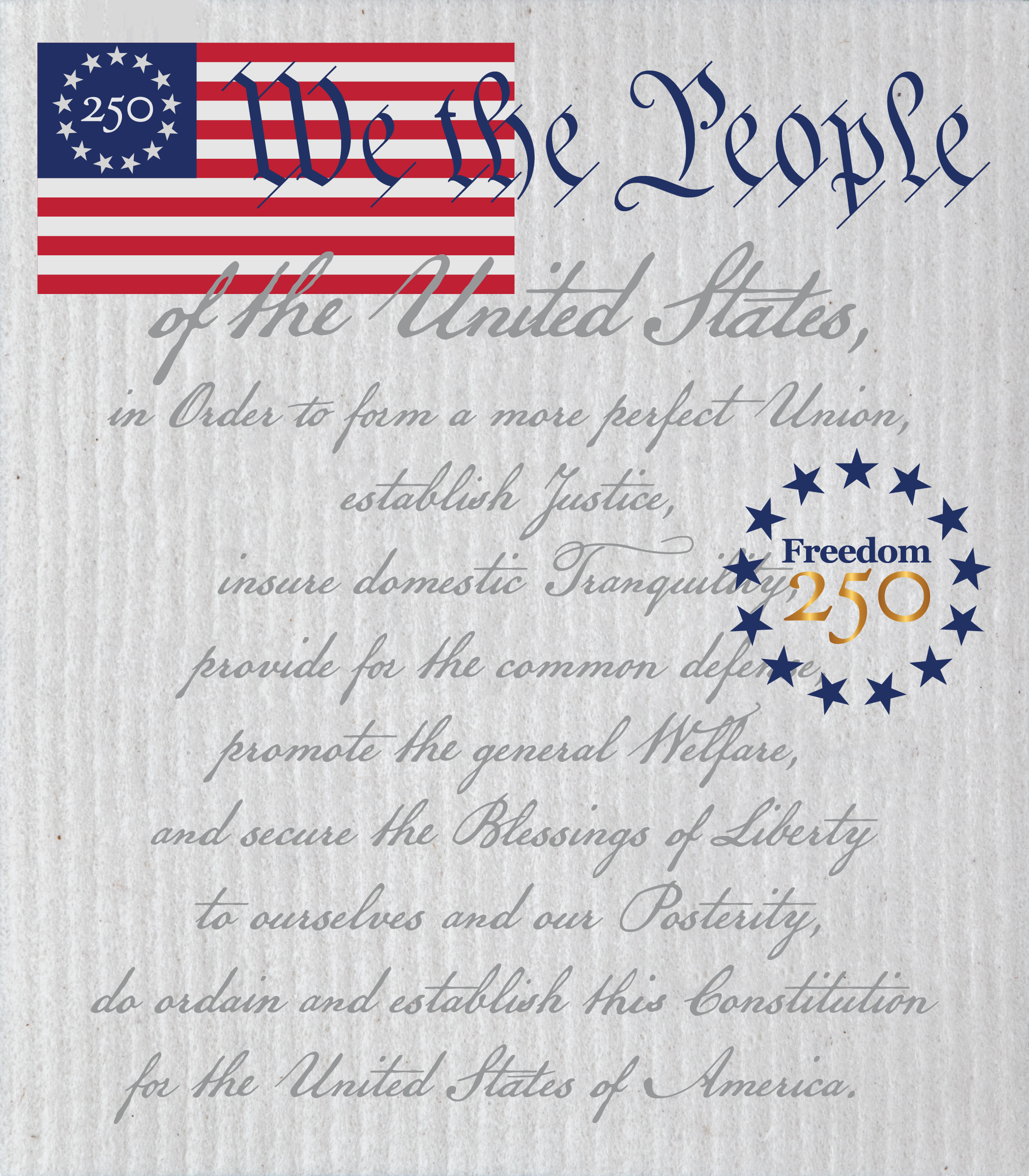 F250 We the People Freedom 250™ Wet-it Swedish Dishcloth