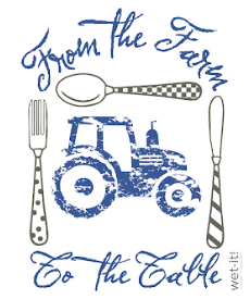 Wet-it! with Farm to Table Blue Design