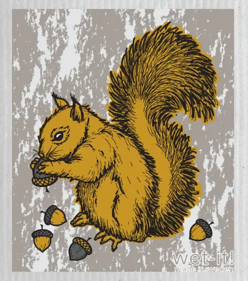 Swedish Cloth with Gilded Squirrel Design