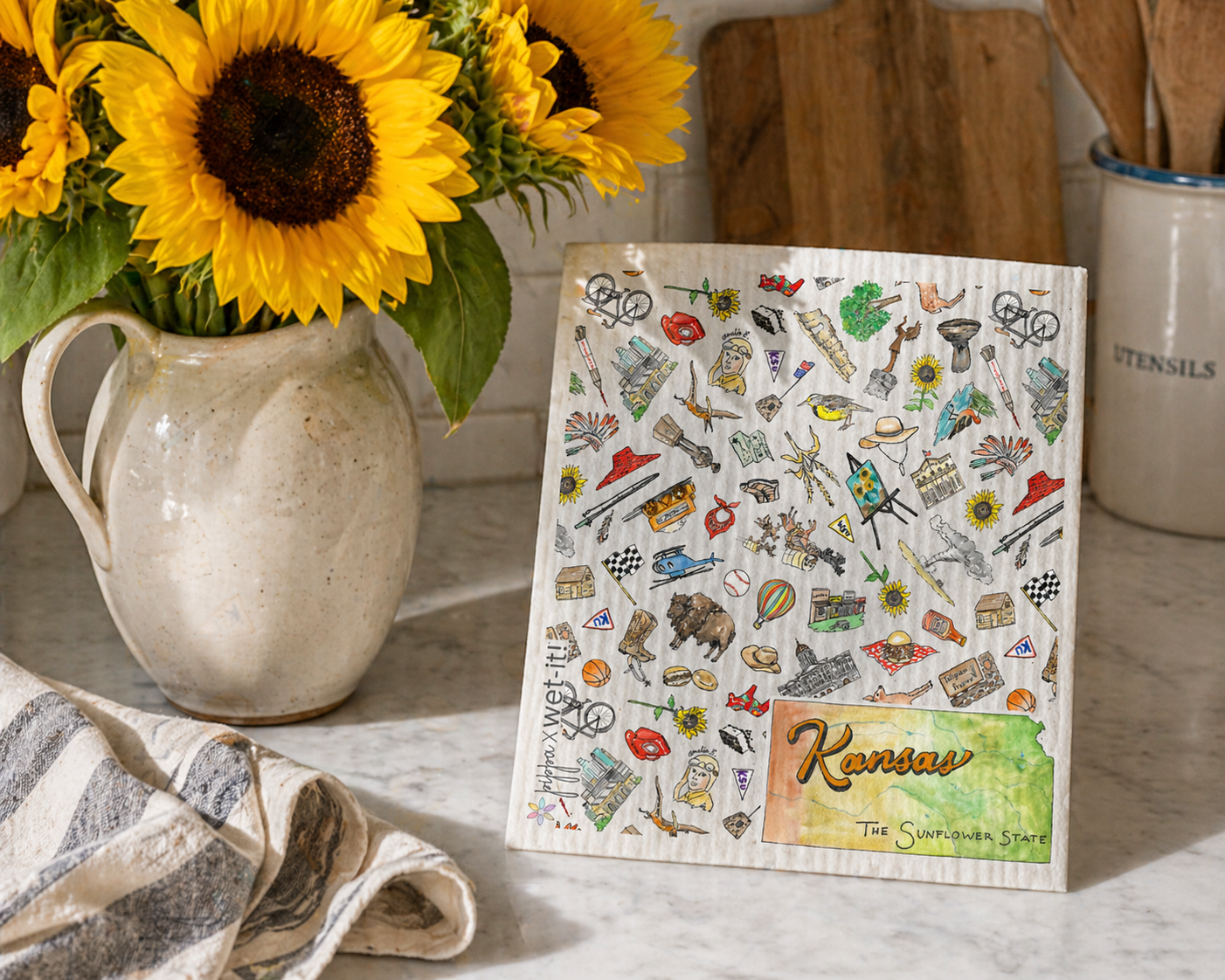 Pippa Kansas Wet-it Swedish Dishcloth